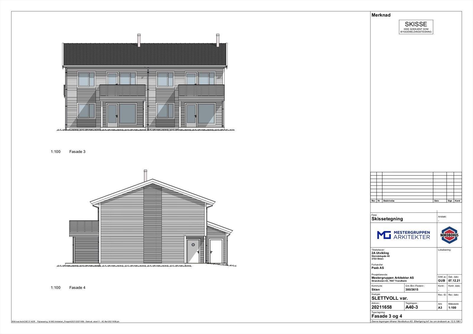 Forslag tegninger Galleribilde