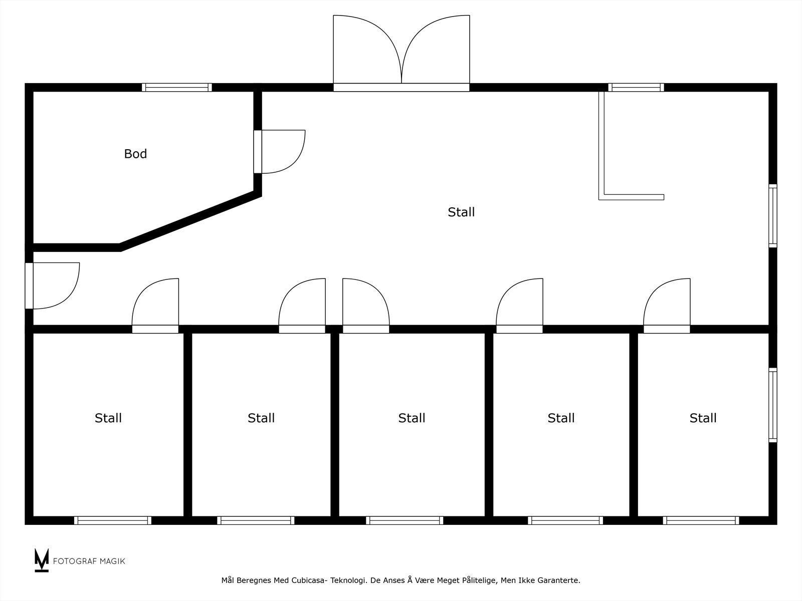 Plantegning stall Galleribilde