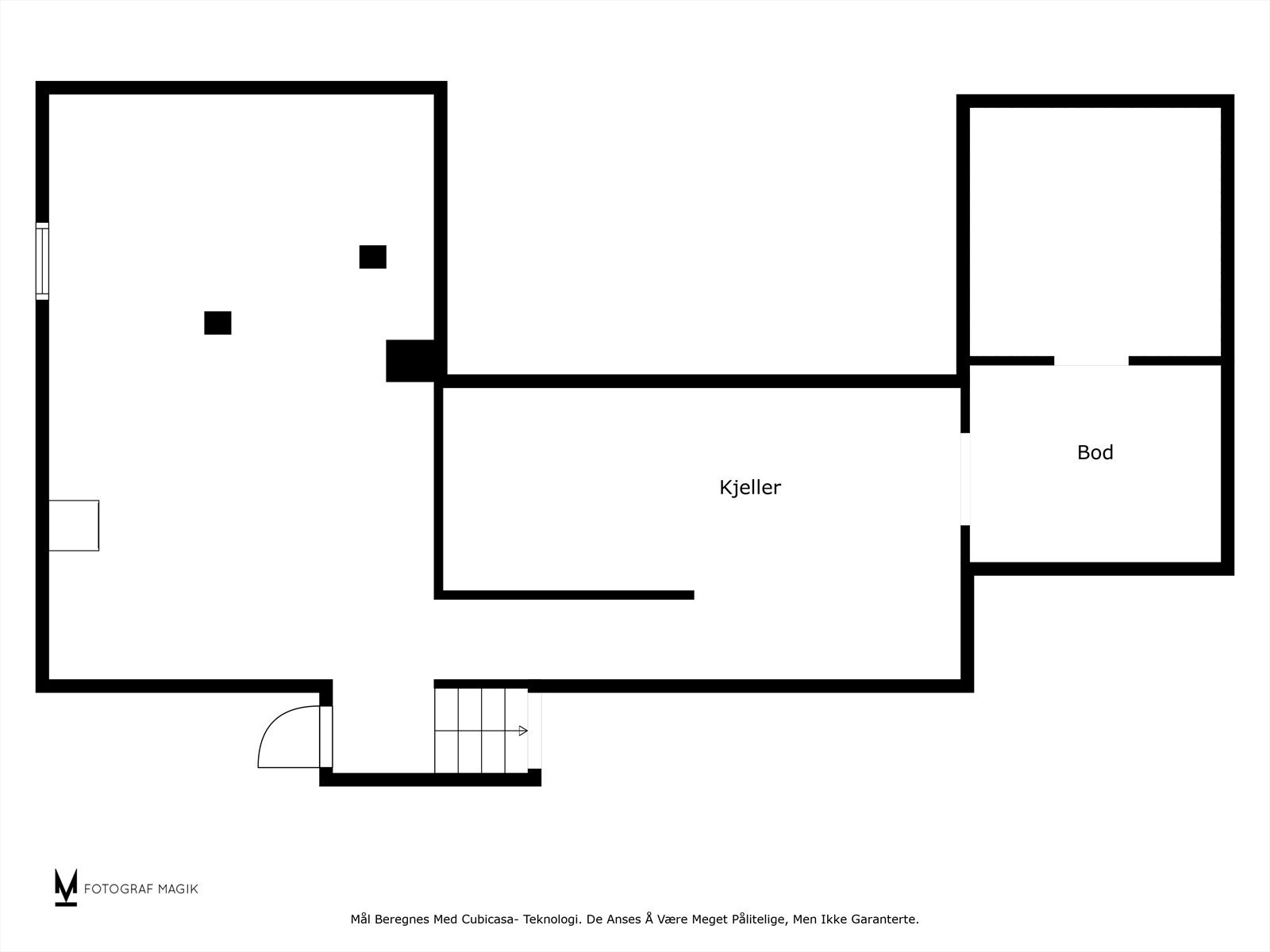 Plantegning kjeller Galleribilde