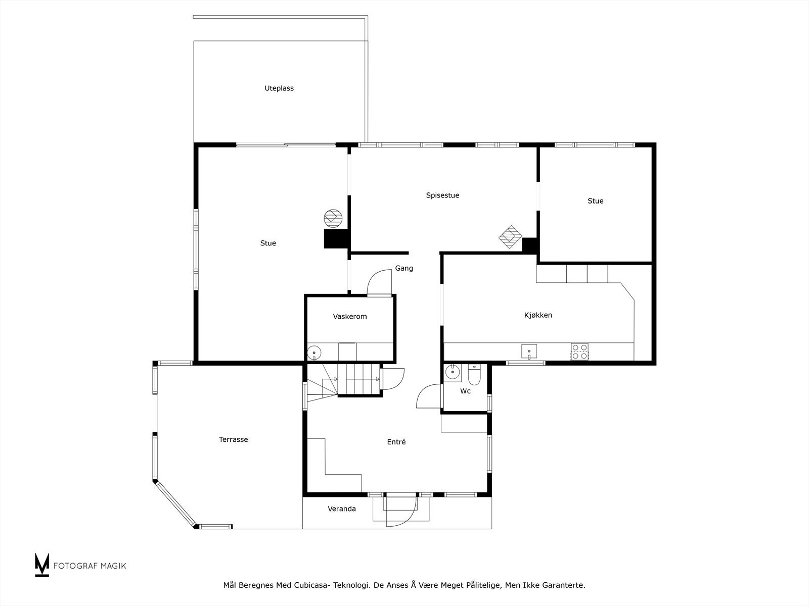 Plantegning hovedetasje Galleribilde