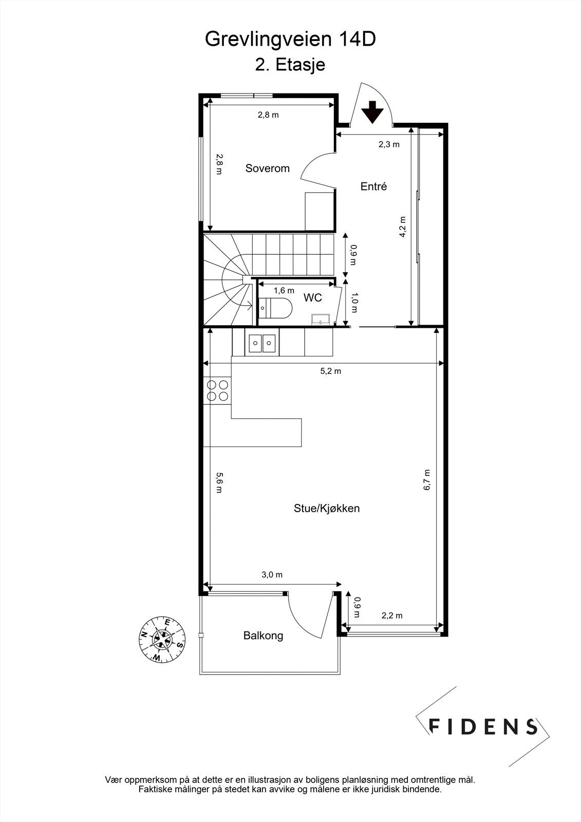 Plantegning første plan Galleribilde