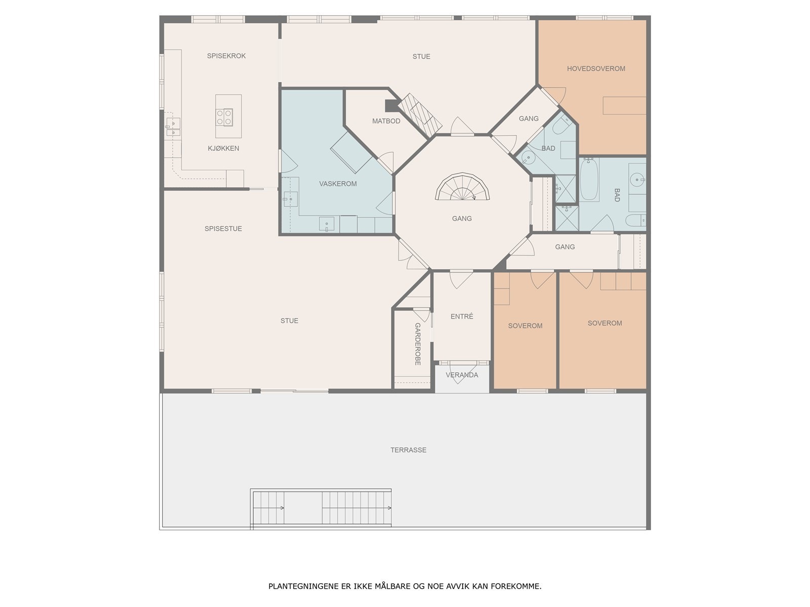 Plantegning hovedetasje Galleribilde