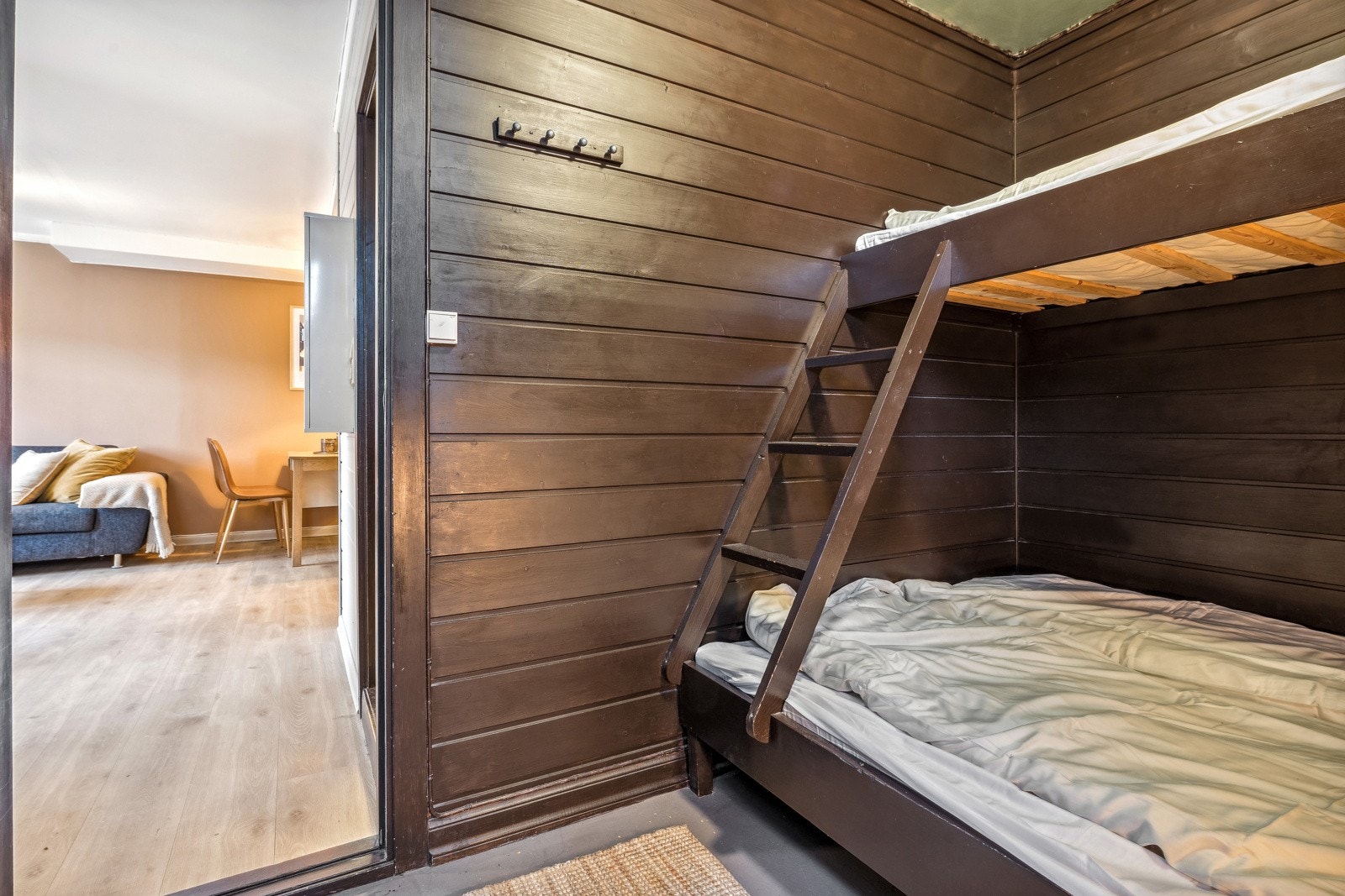 Soverommet ligger i tilknytting til stuen. Galleribilde