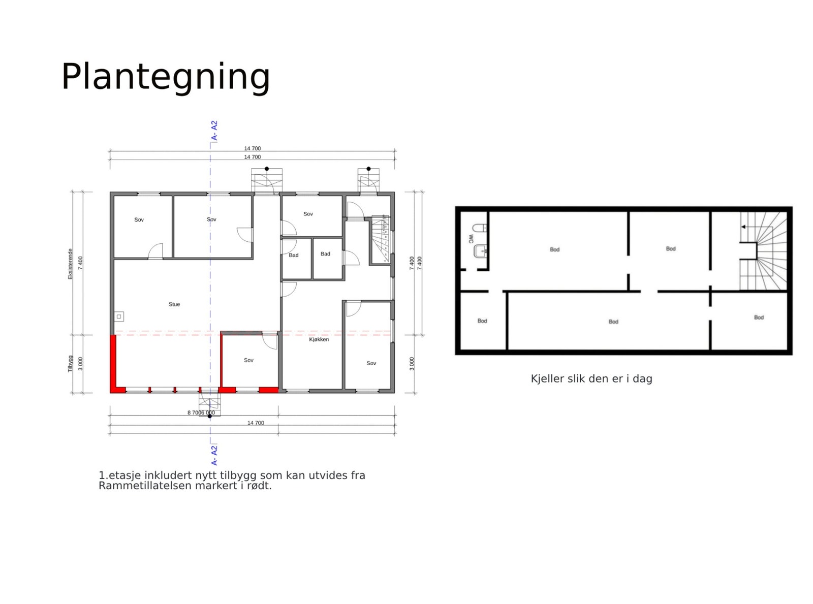 Plantegning Galleribilde