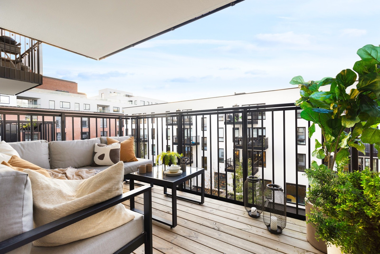 Her får du gleden av to flotte balkonger på totalt 15 kvm med svært gode solforhold. Galleribilde