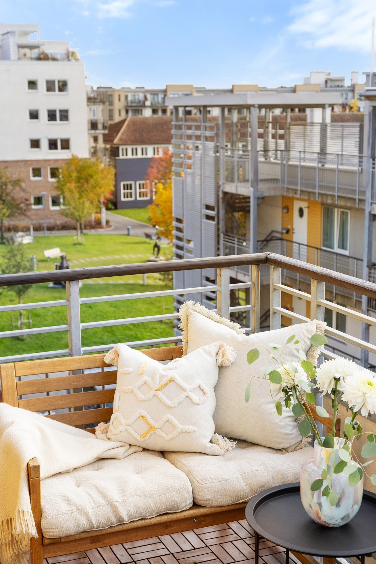 Her får du hyggelig utsyn mot Lørenparken. Galleribilde