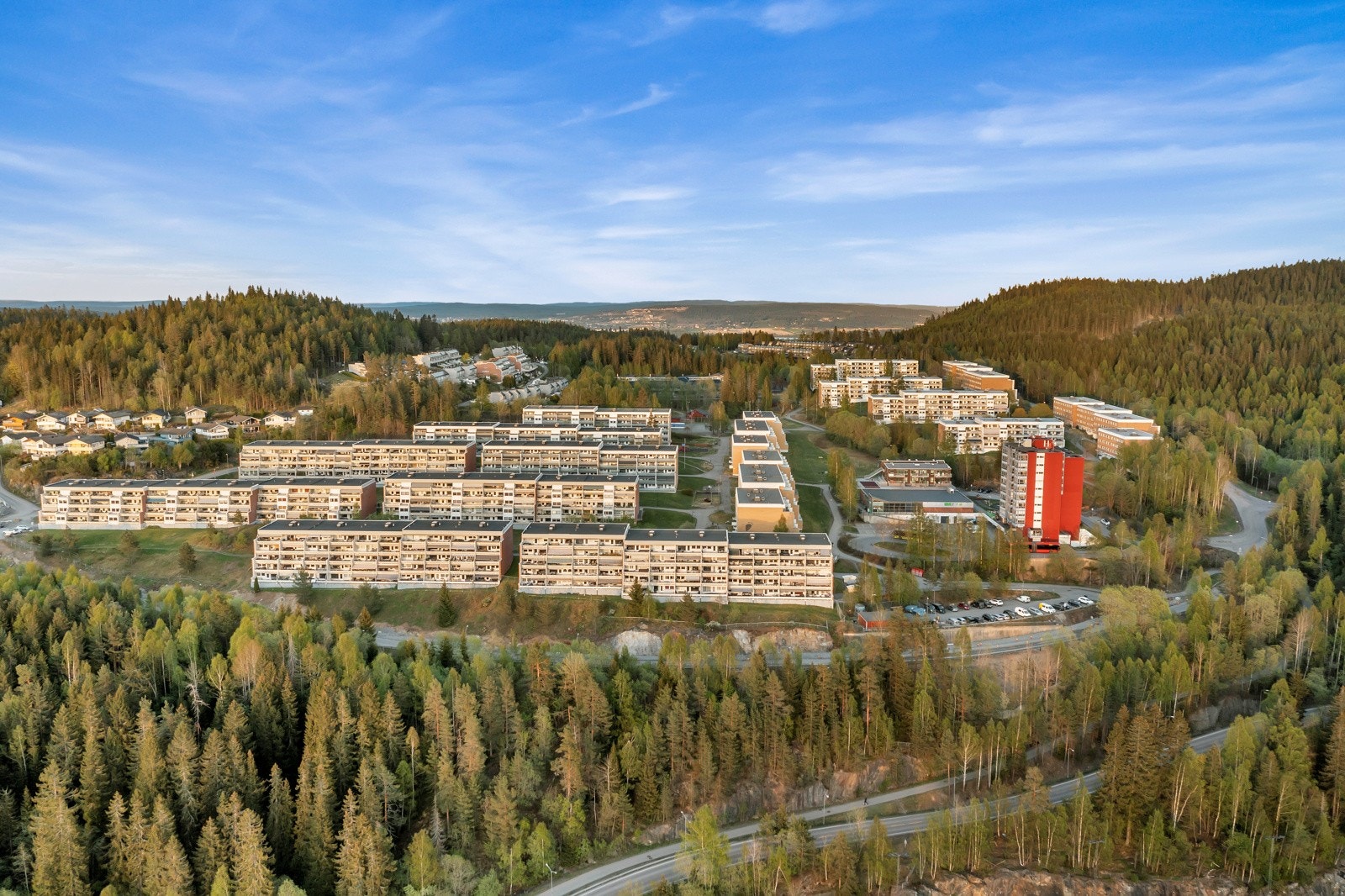 Dronebilde Blystadlia Galleribilde