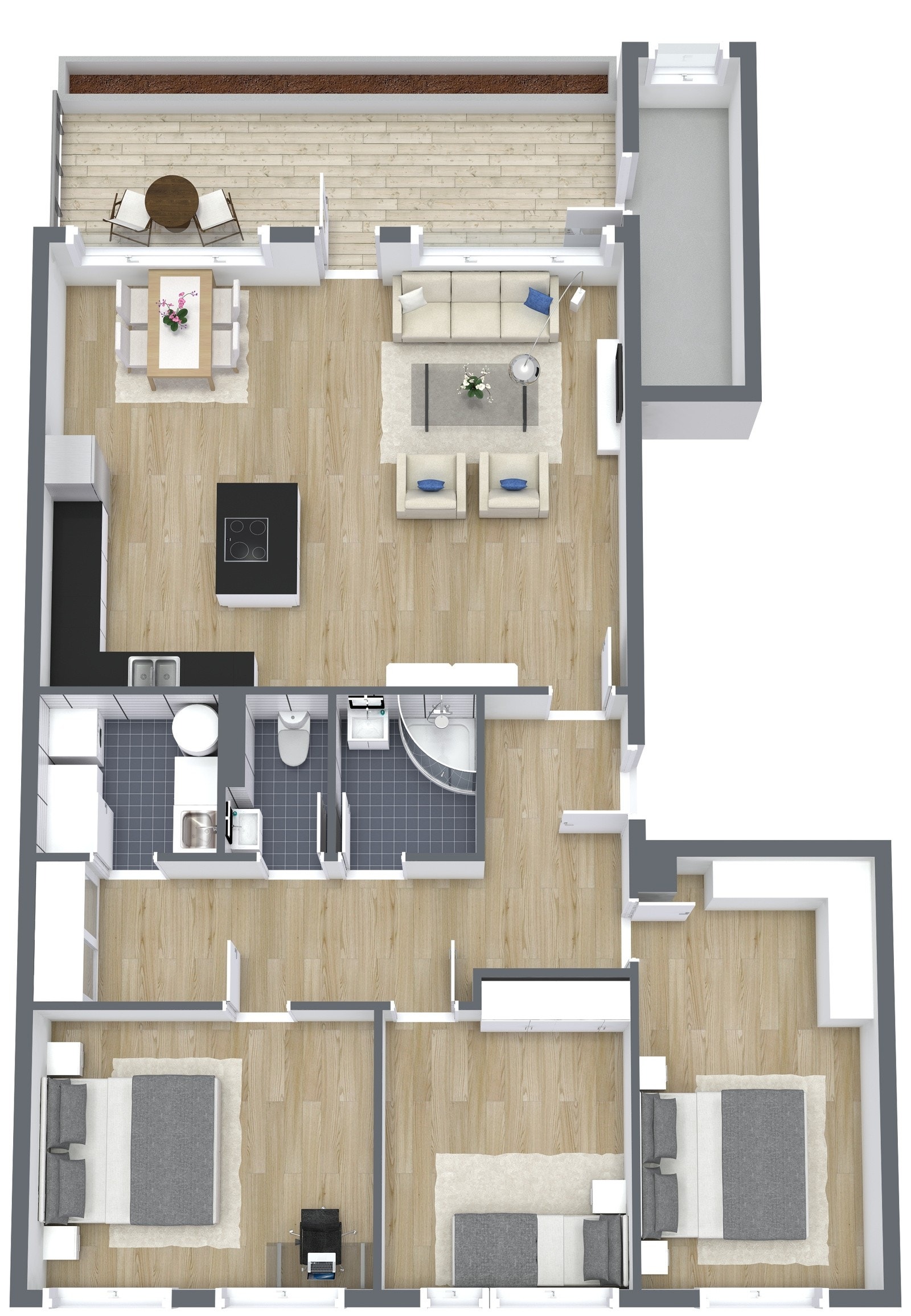 Blystadringen 12 D - planskisse Galleribilde