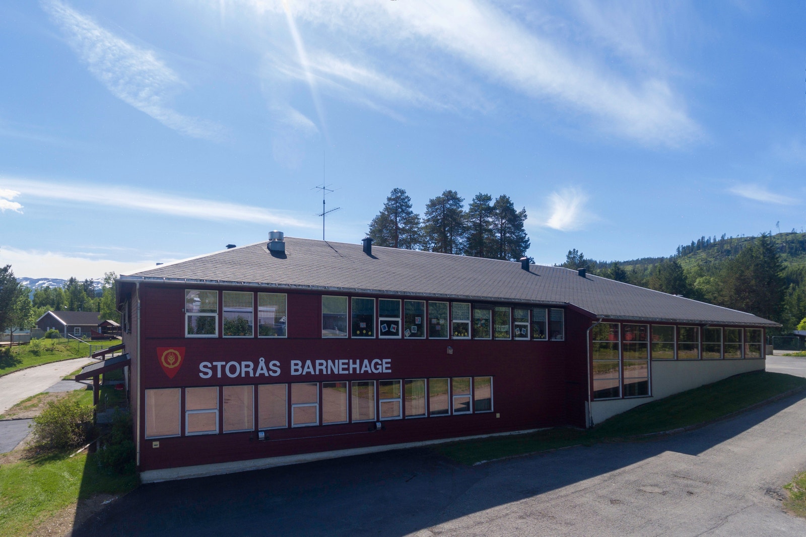 Storås barnehage ligger et par, tre minutters gange fra tomteområdet Galleribilde