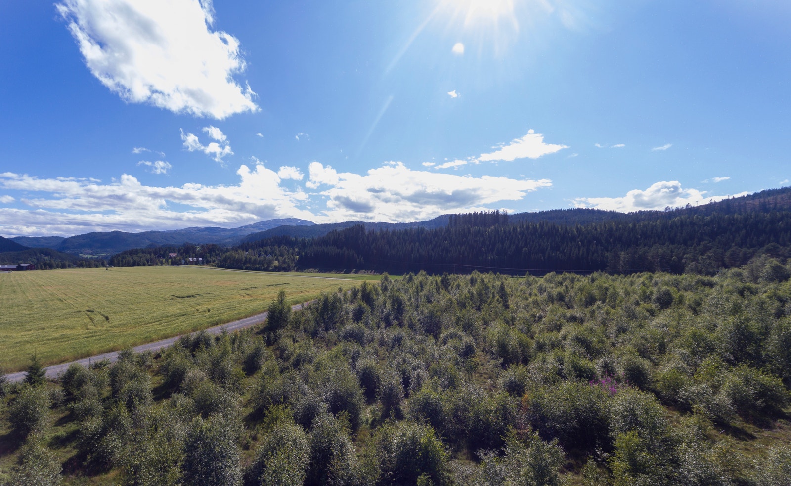 Utsikt fra byggetrinn II Galleribilde