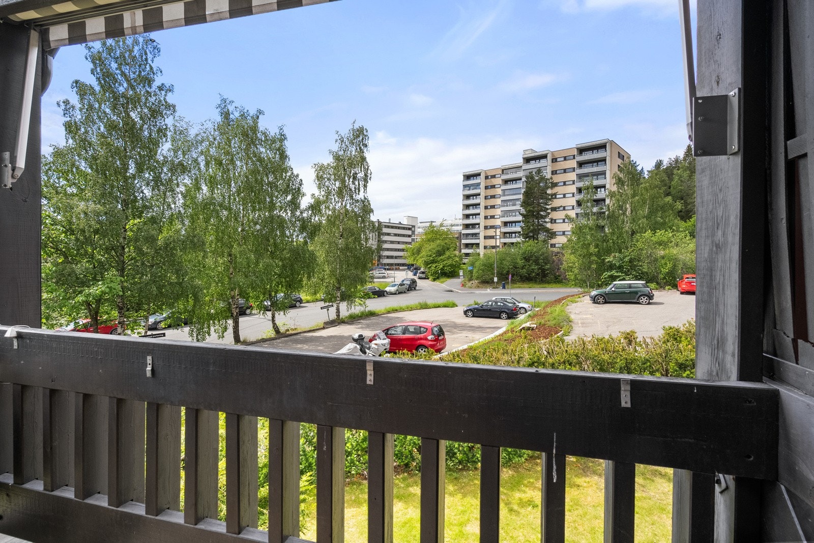 Flott utsyn fra balkongen. Galleribilde