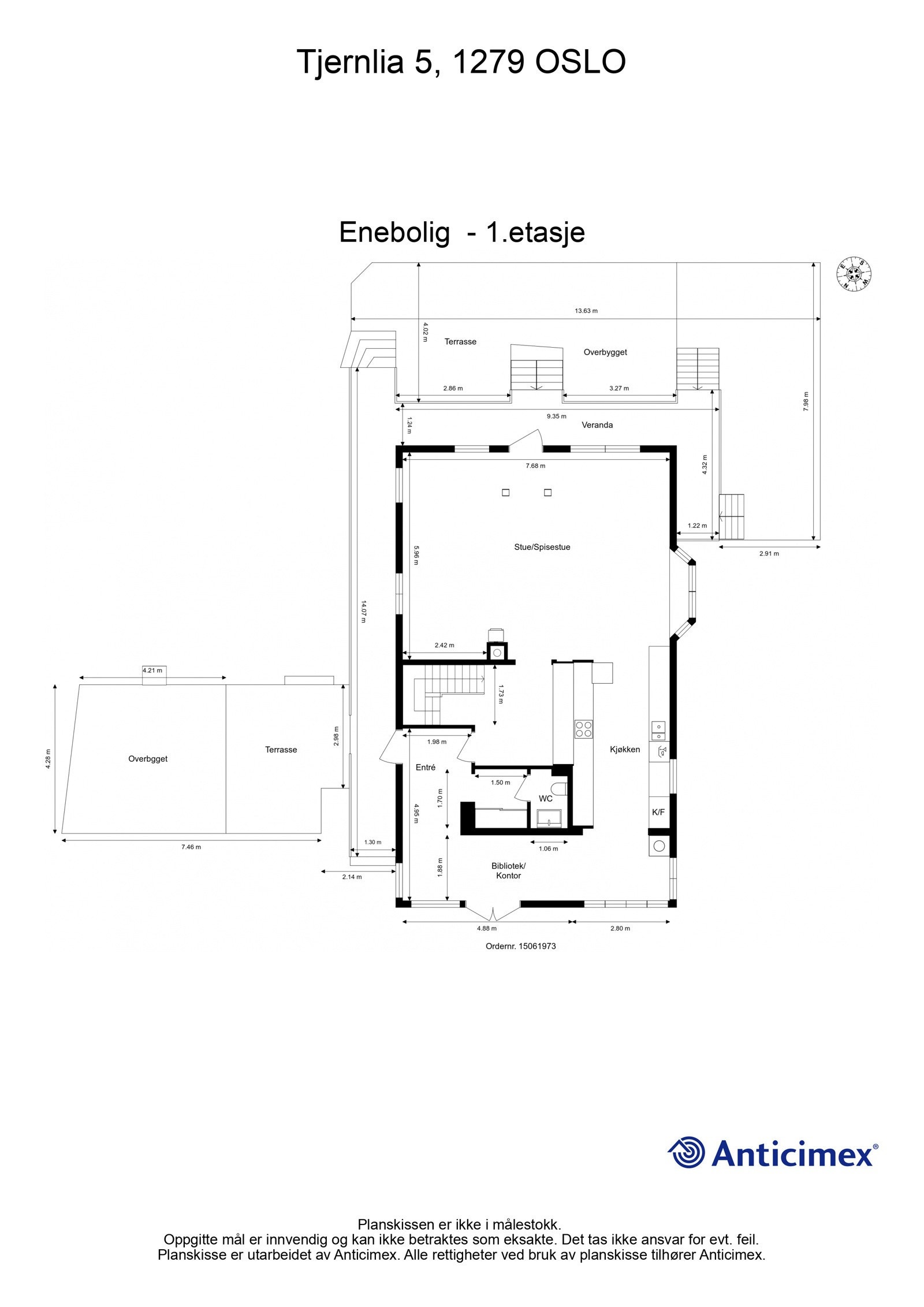 Plantegning 1.etasje Galleribilde