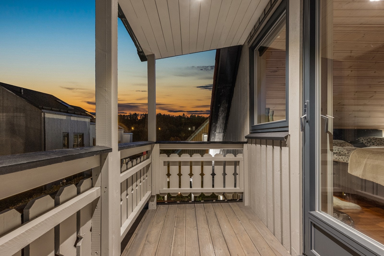 Verandaen er overbygget noe som øker bruksverdien. Galleribilde