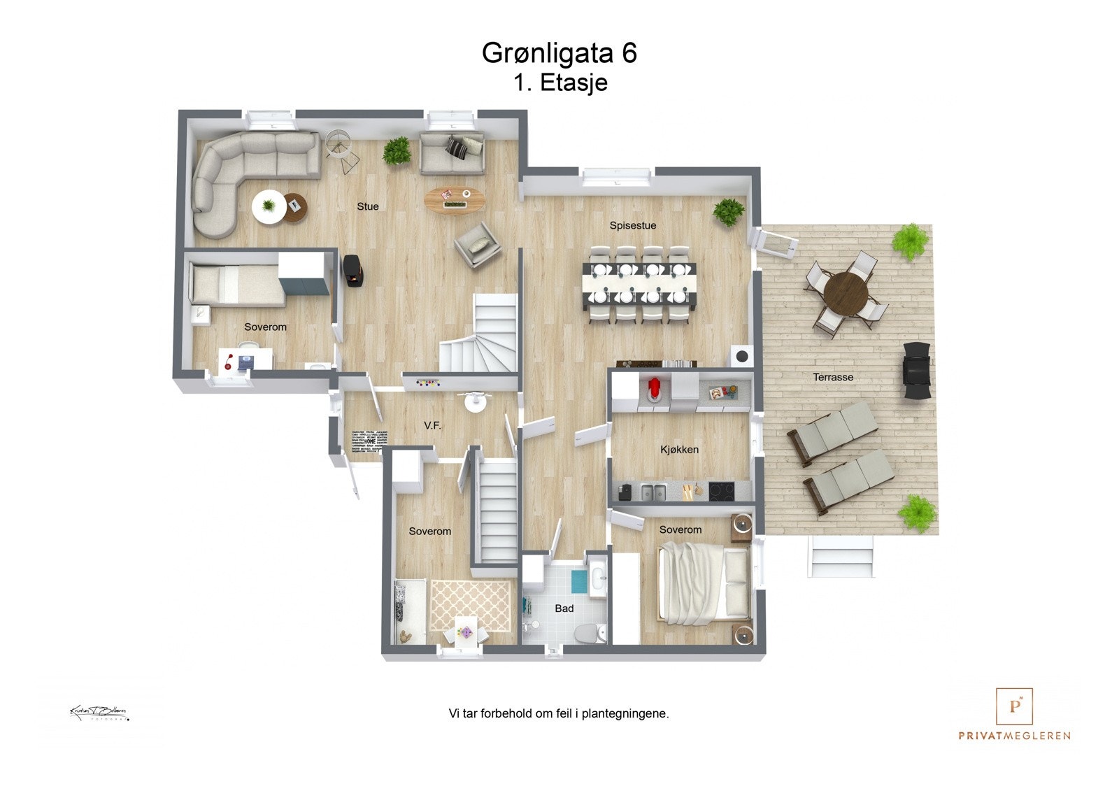 Plantegning hovedetasjen Galleribilde