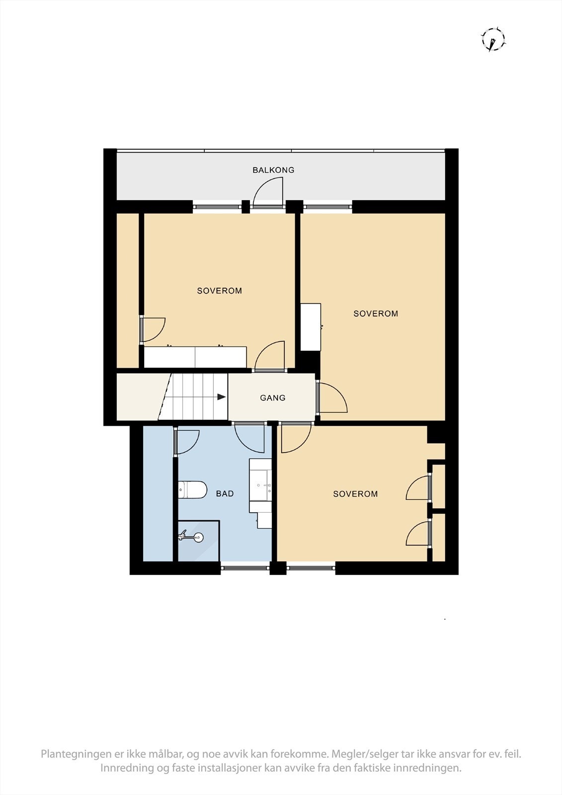 Plantegning 2.etg Galleribilde