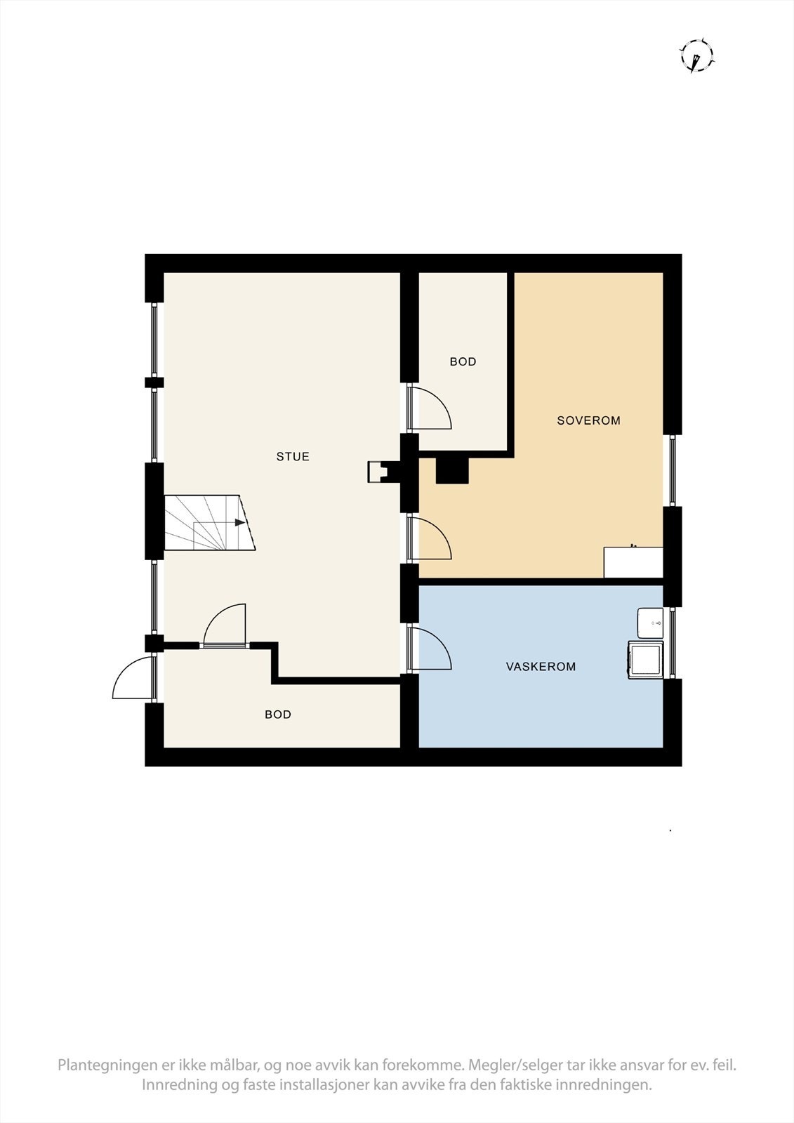 Plantegning underetasje Galleribilde