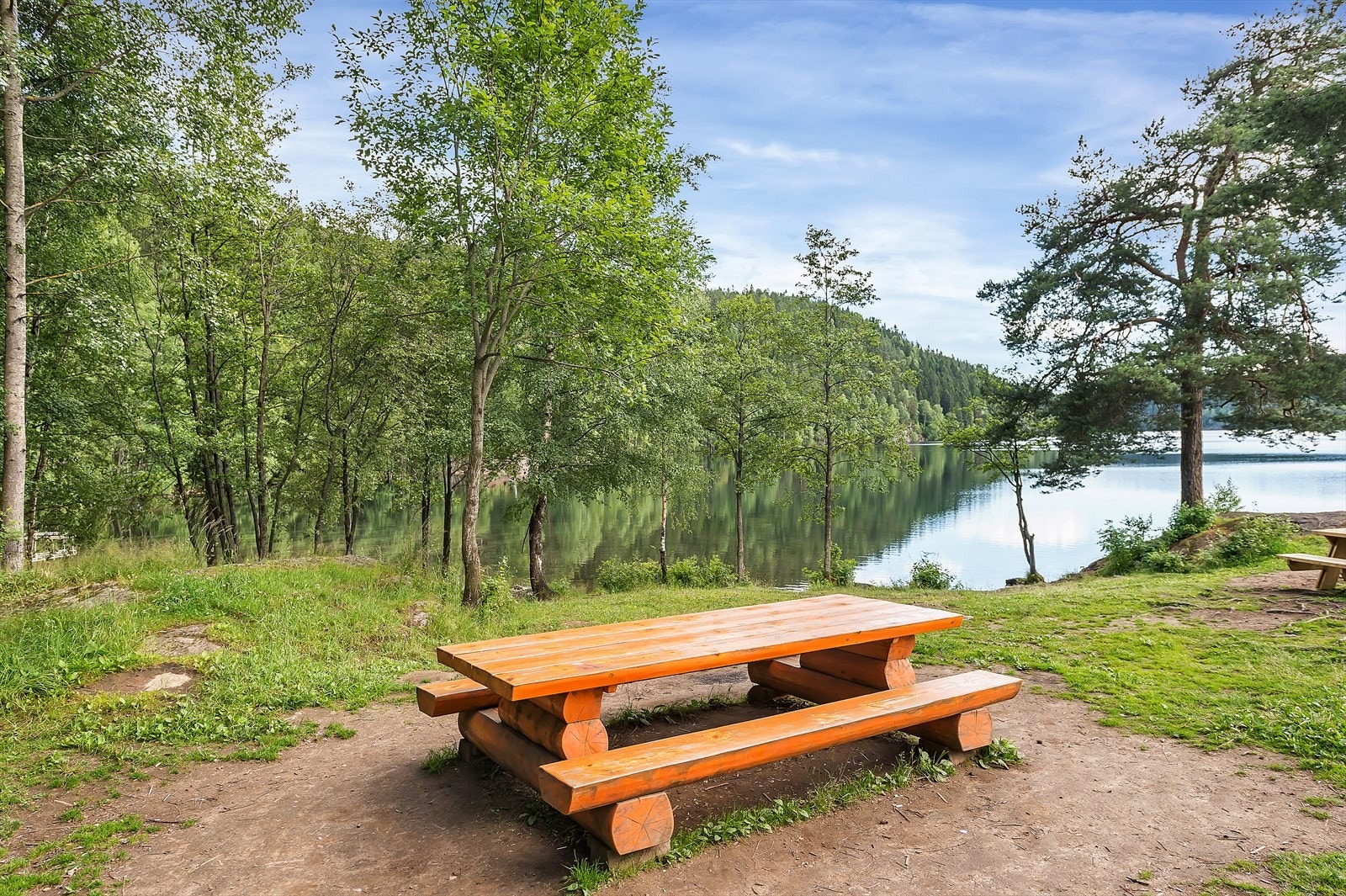 Lutvann, flott tur område og badeområde. Galleribilde