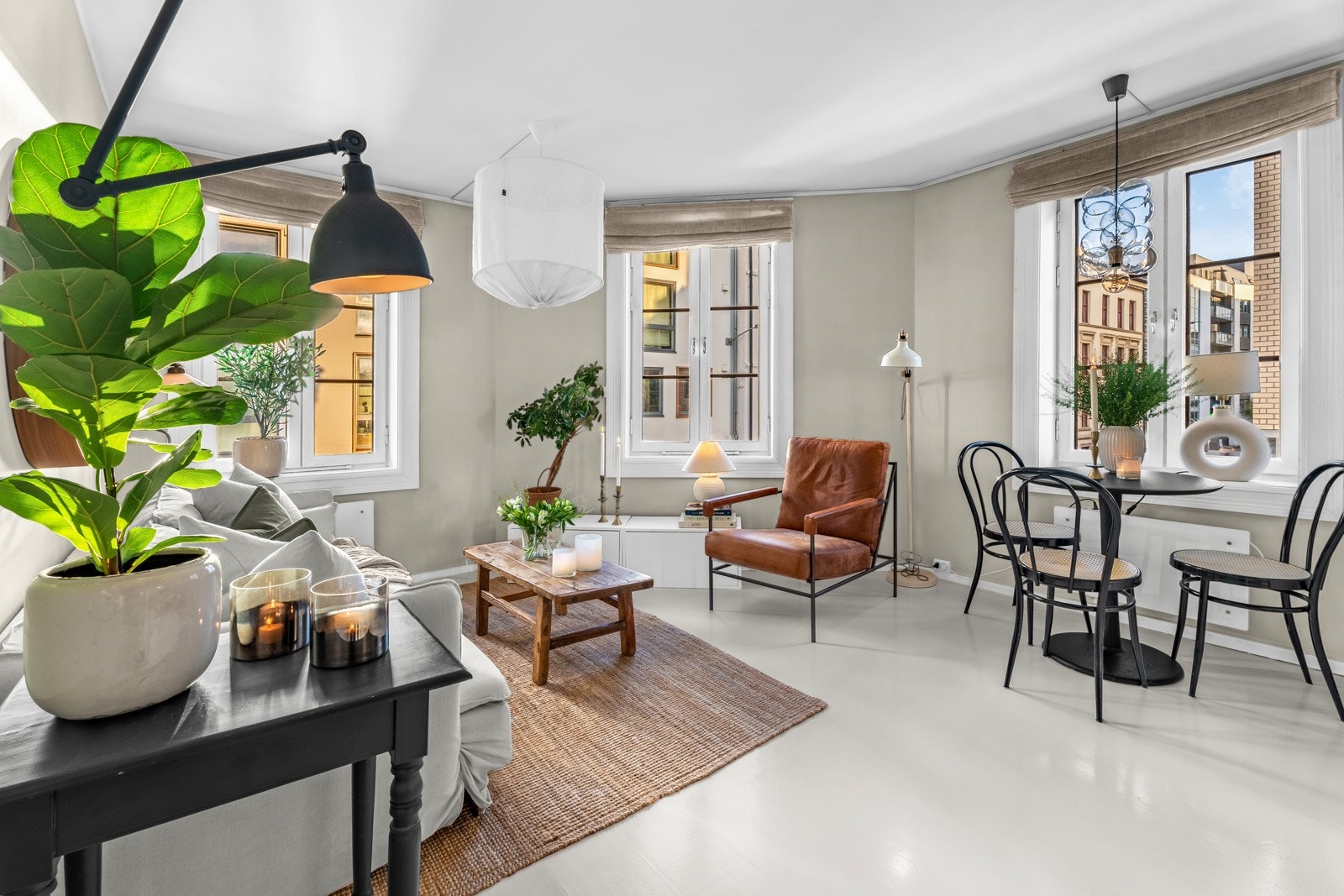 God plass til soneinndeling i stuen. Galleribilde