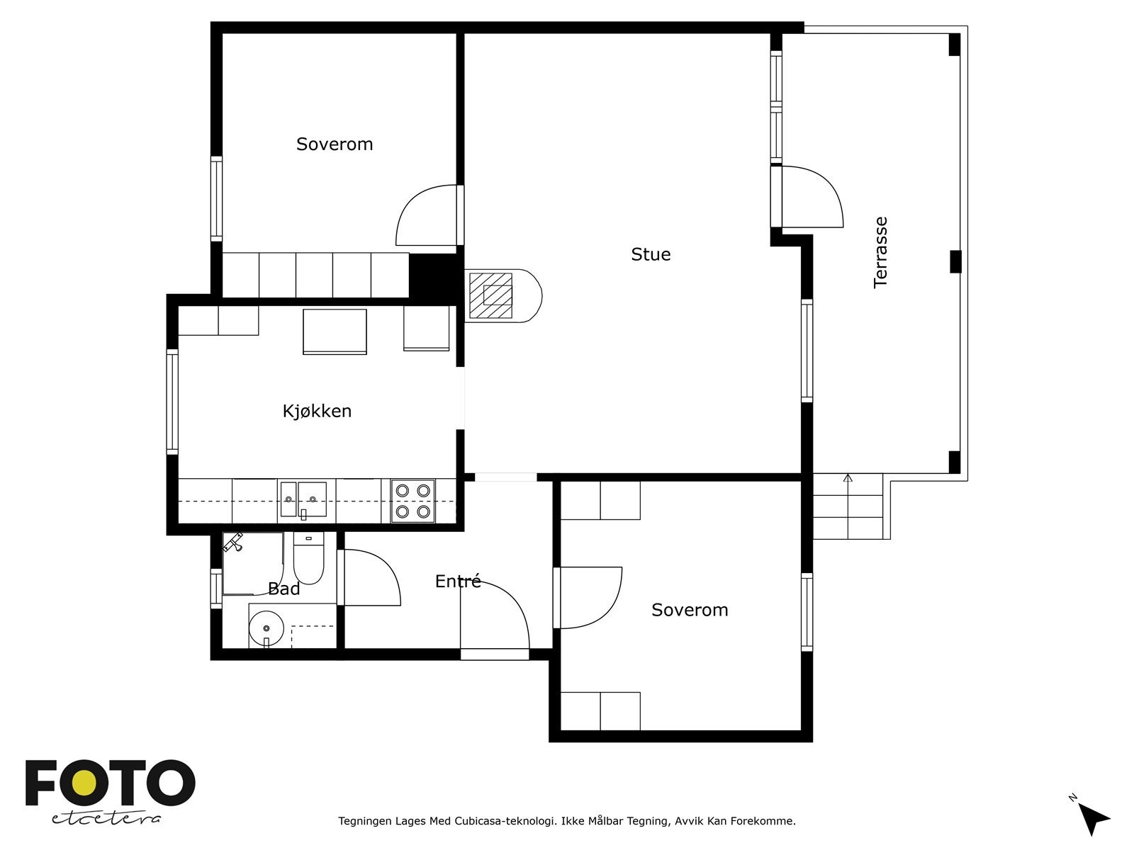 Veiledende plantegning - Ikke målbar Galleribilde