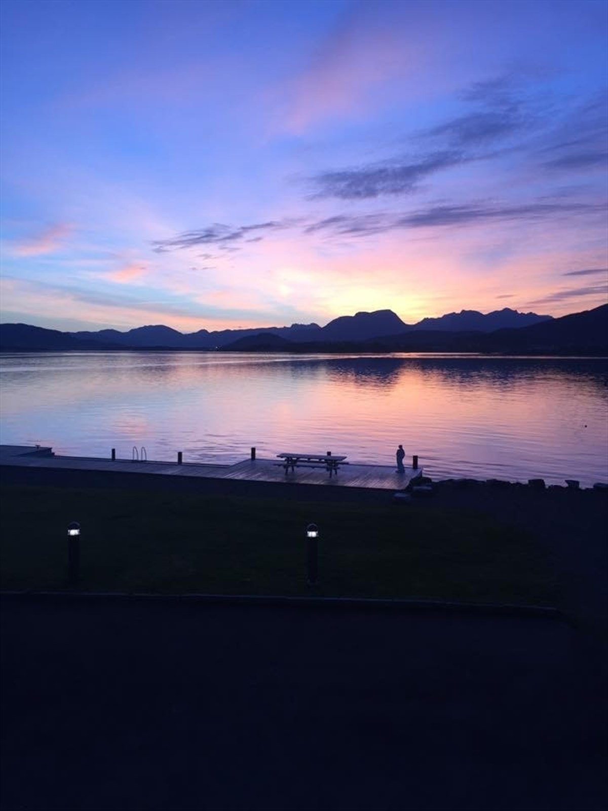 Stemningsbilde med soloppgang Galleribilde