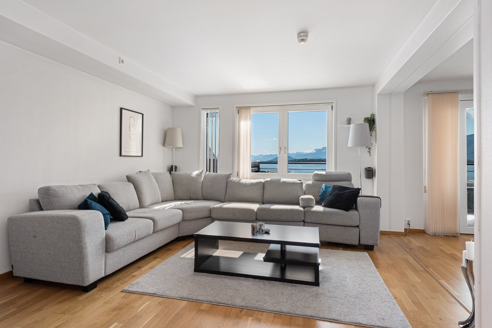 Flott utsikt også fra sofakroken på stuen Galleribilde