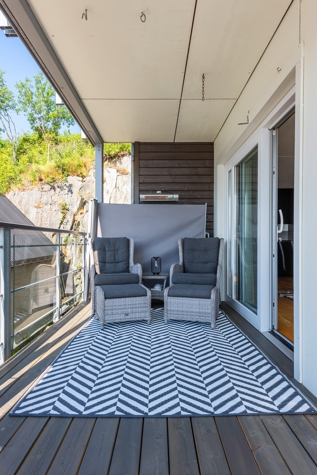 Overbygd terrasse mot sydøst Galleribilde