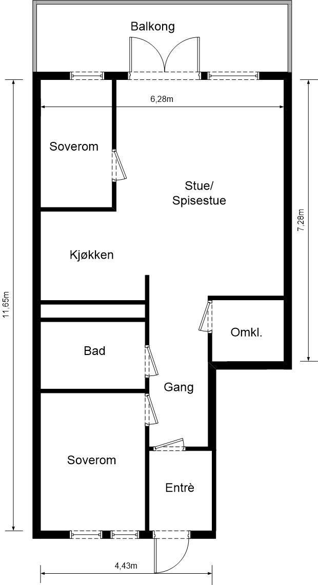 Plantegning Galleribilde