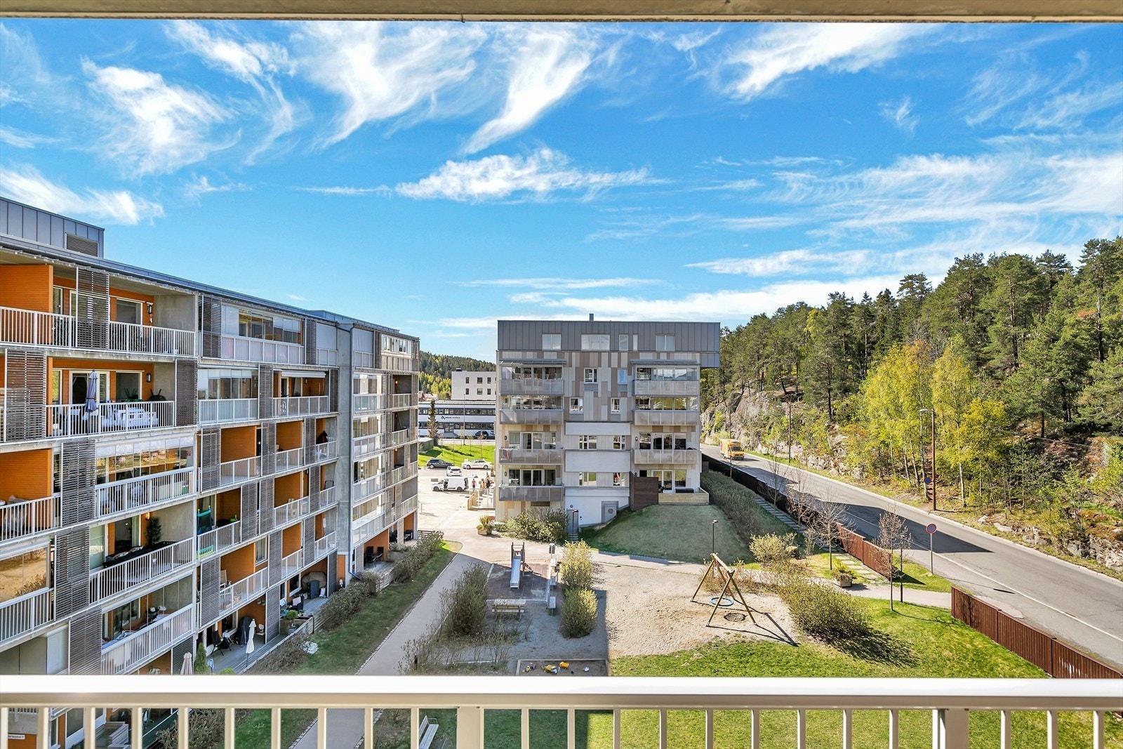 Utsikt fra balkongen Galleribilde