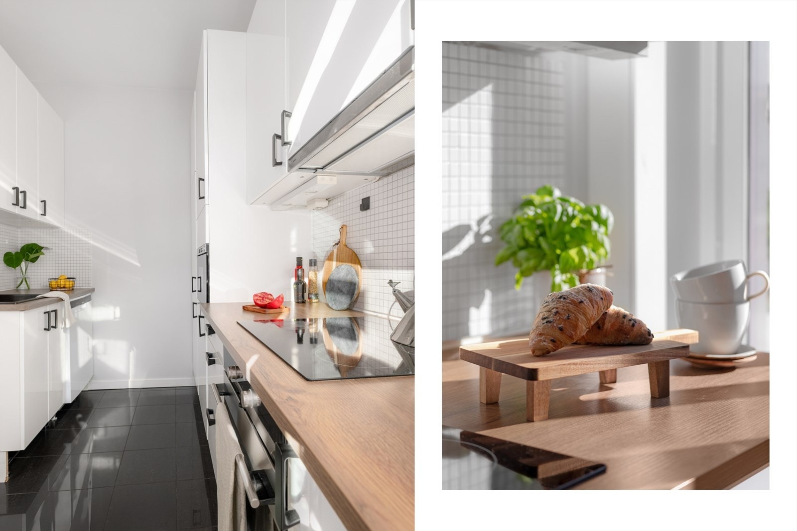 I 2018 ble kjøkkenet oppgradert med ny benkeplate, oppvaskkum, kjøkkenbatteri, komfyr og induksjons platetopp. Ny oppvaskmaskin i 2022. Galleribilde