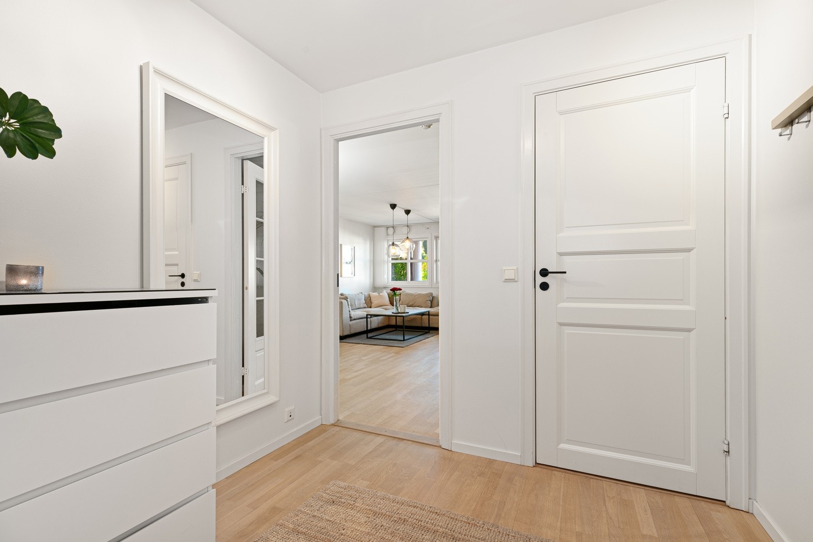 Entré med adkomst til bad, og inngang til stue/kjøkken Galleribilde