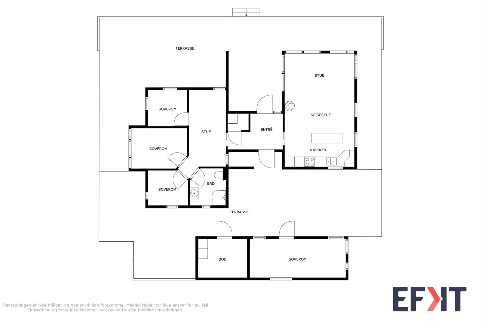 Plantegning i 2D Galleribilde