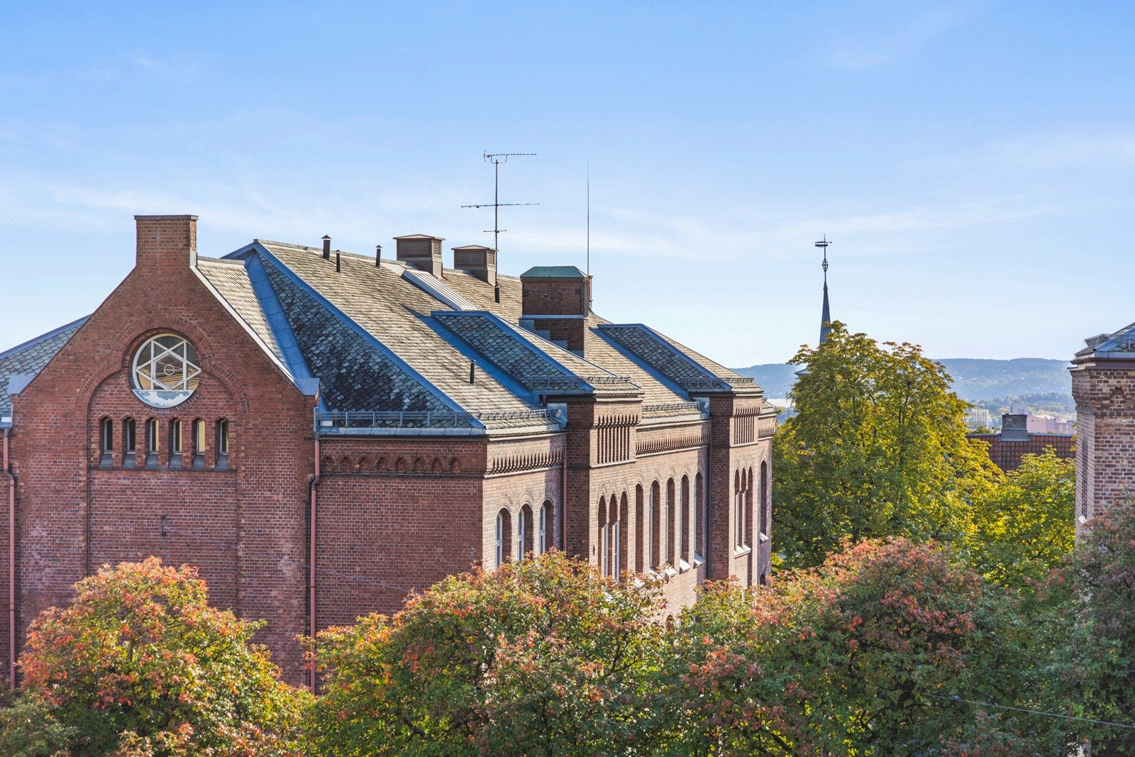 Hyggelig utsyn fra balkongen Galleribilde