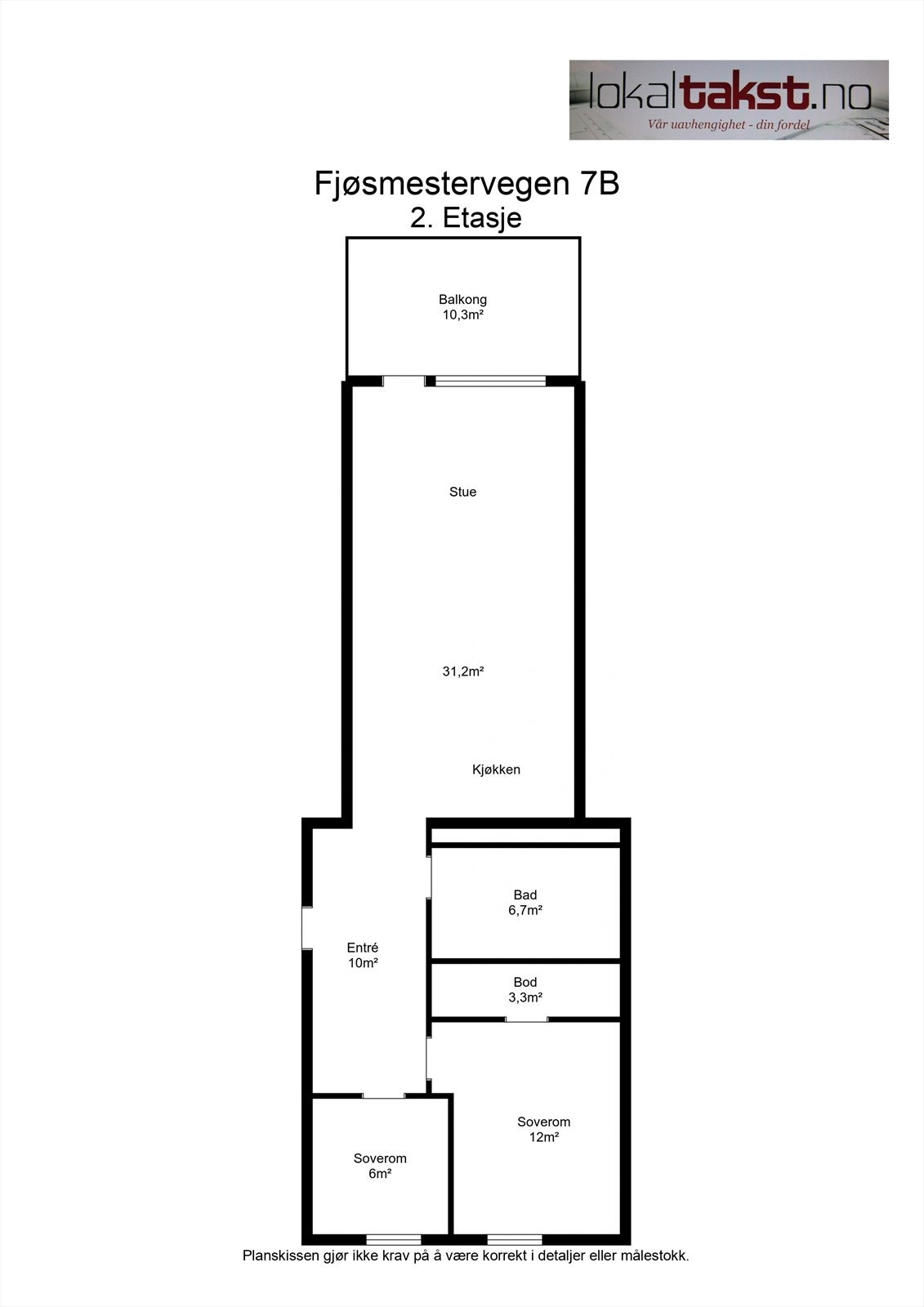 planskisse 2 etasje Galleribilde