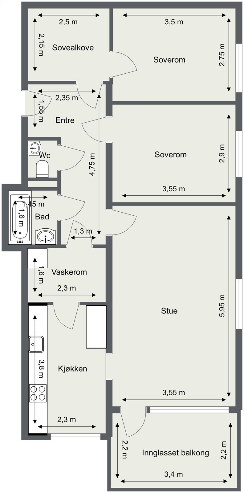 Plantegning Galleribilde