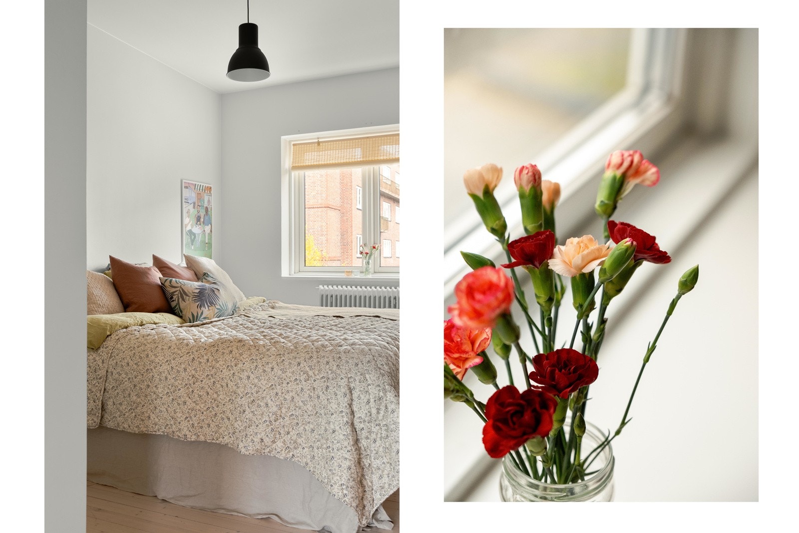 Fra stuen finner vi inngangen til det første av i alt to soverom. Galleribilde