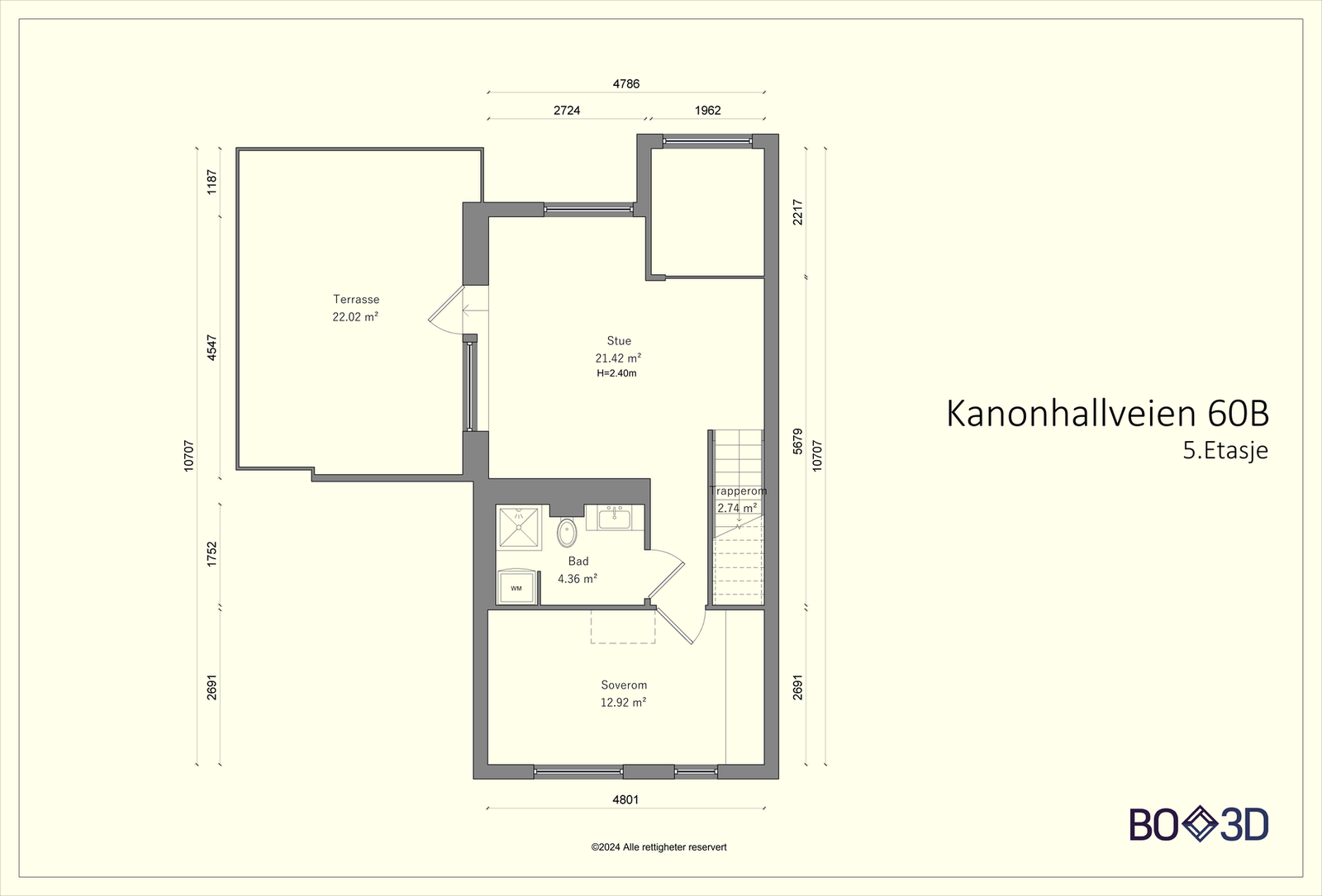 Plantegning plan 2. Galleribilde