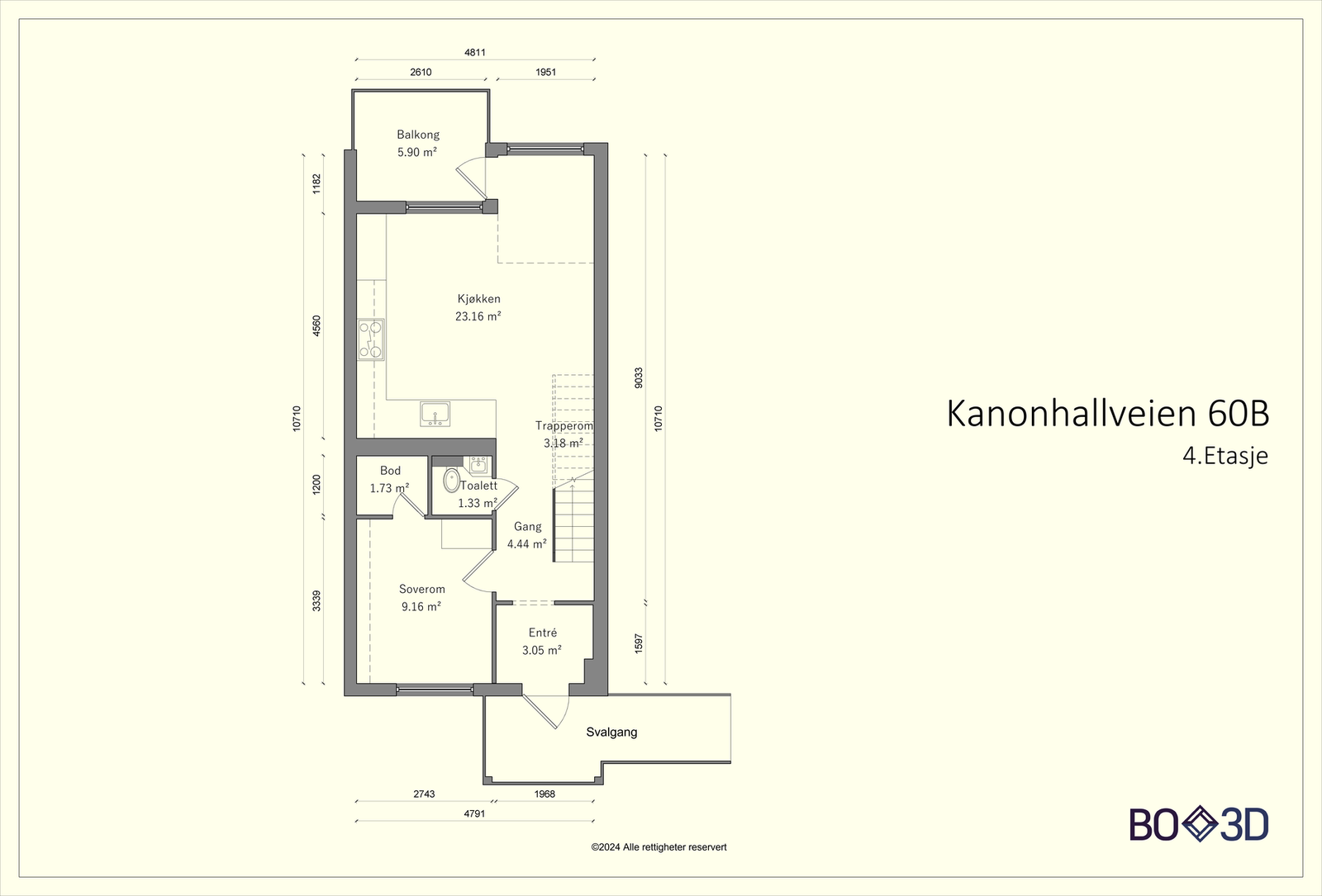 Plantegning plan 1. Galleribilde