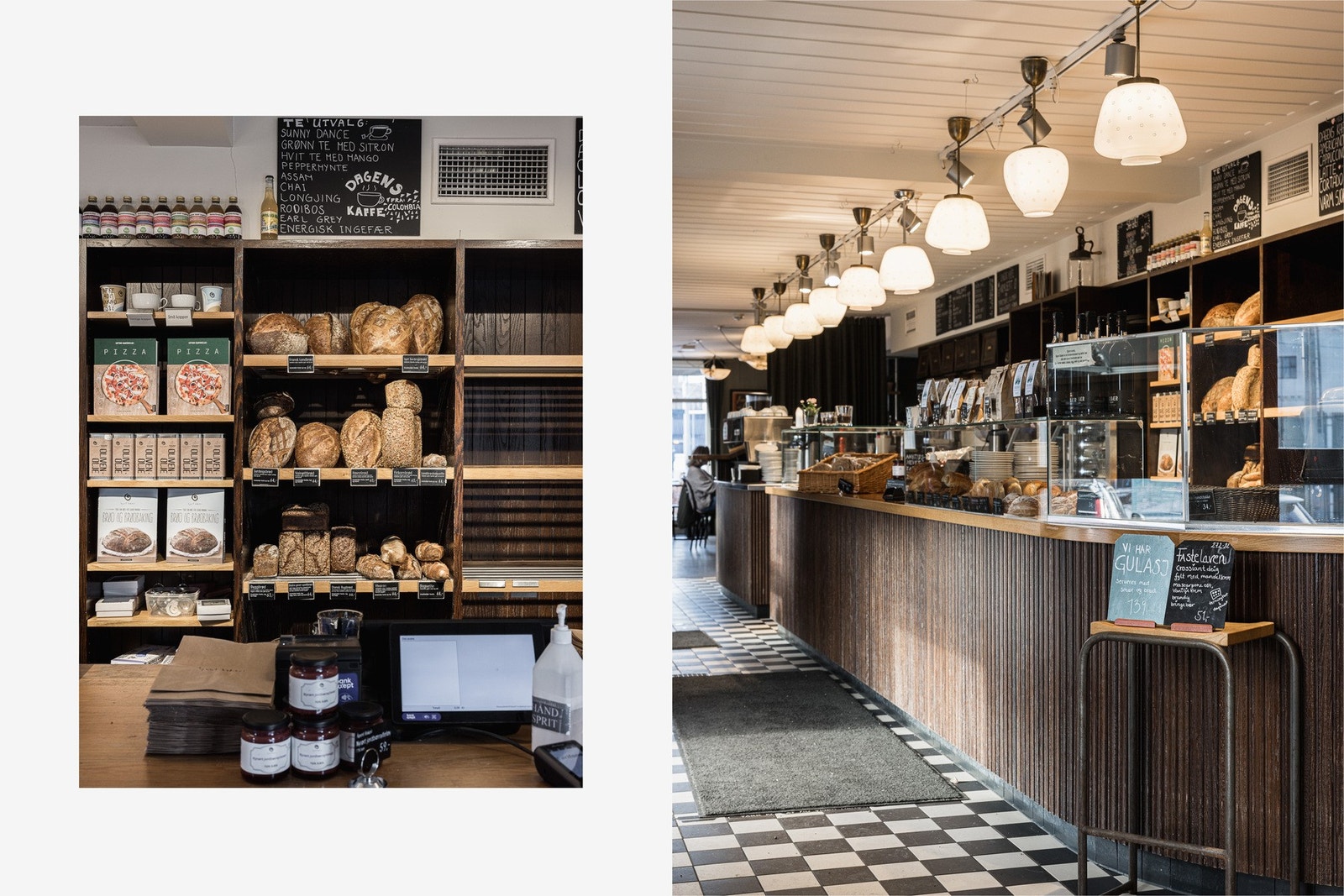 Koselige caféer og kaffebarer like ved. Her ved Åpent Bakeri som blir til Lofthus Samvirkelag på kveldene som servere byens beste pizza akkompagnert med god vin. Galleribilde