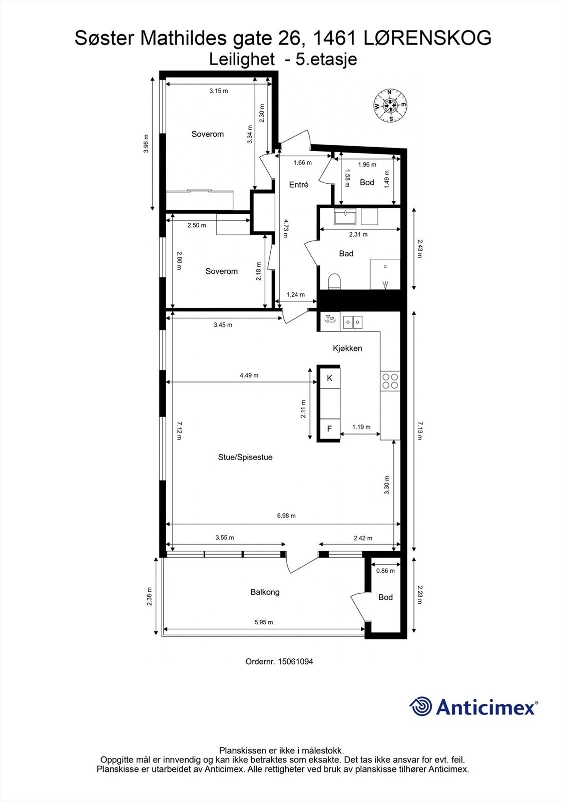 Plantegning Galleribilde