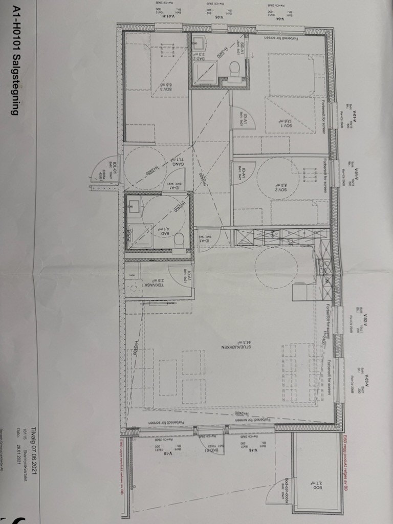 Plantegning Galleribilde