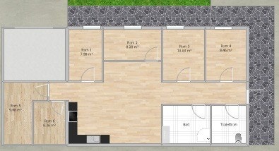 Alternativ 2: 6 soverom. Galleribilde