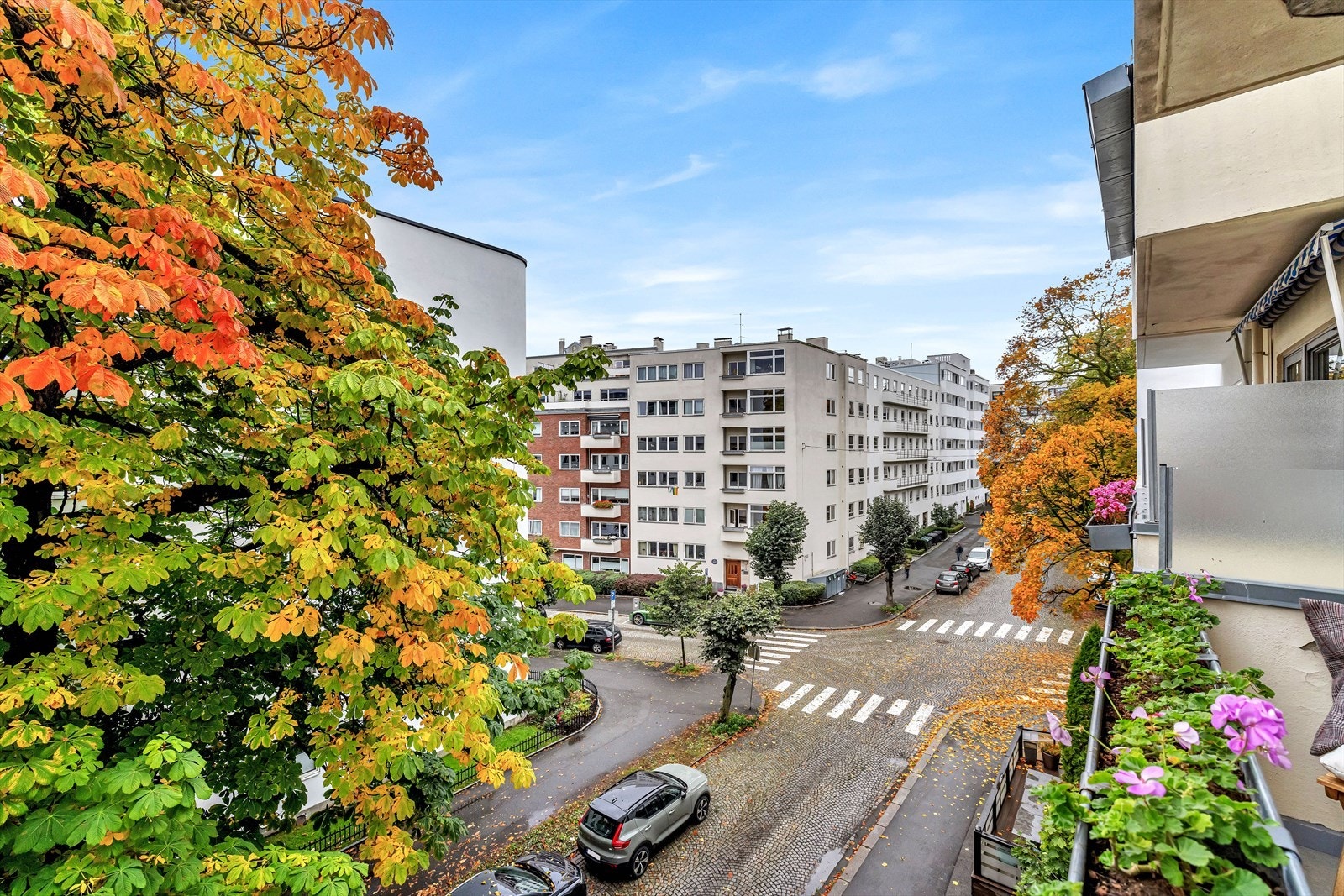 Her bor man tilbaketrukket men sentralt til med kun en kort spasertur til "alt" man måtte trenge av butikker, restauranter og kollektivtilbud. Galleribilde