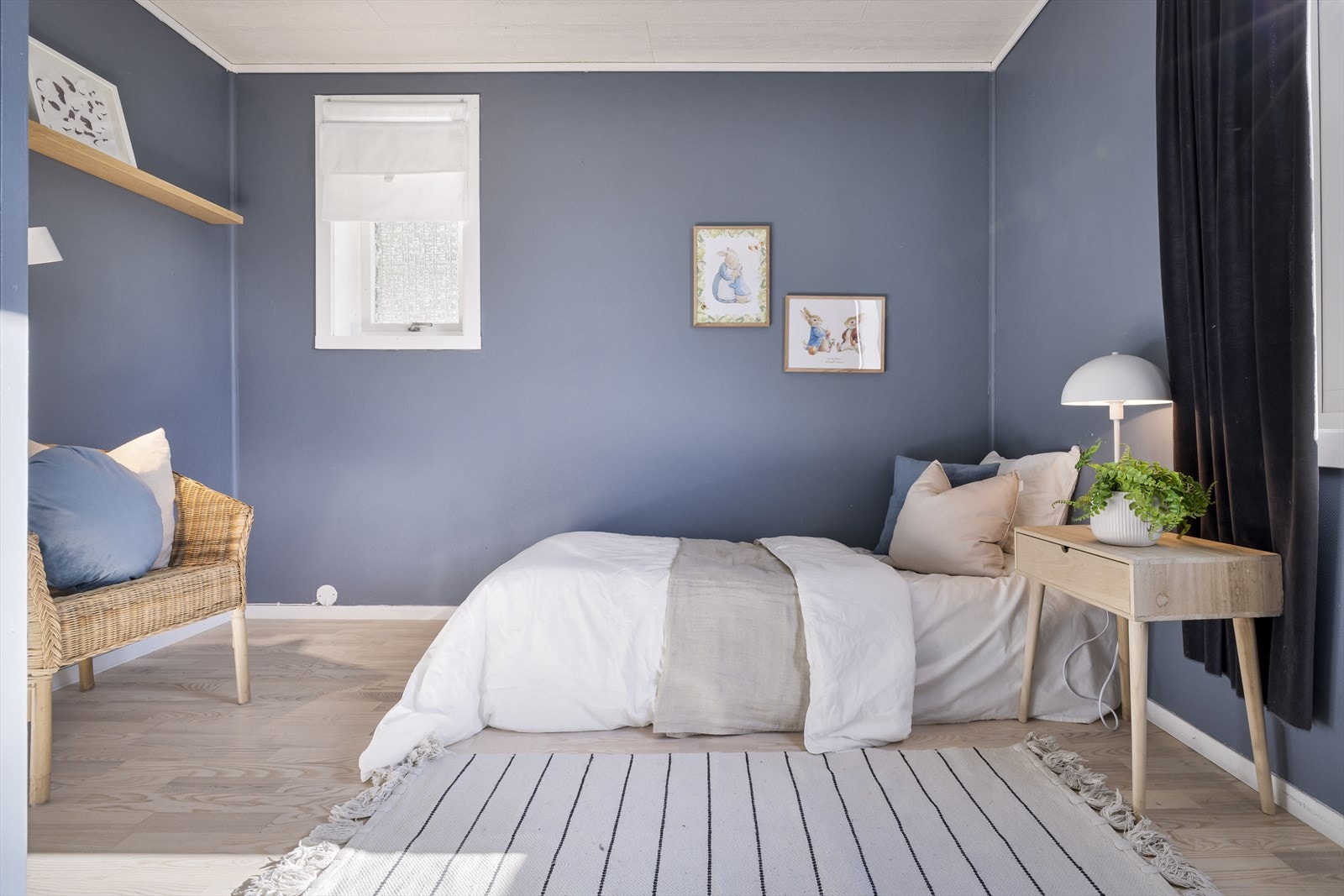 Rommet kan også enkelt innredes til barnerom. Galleribilde