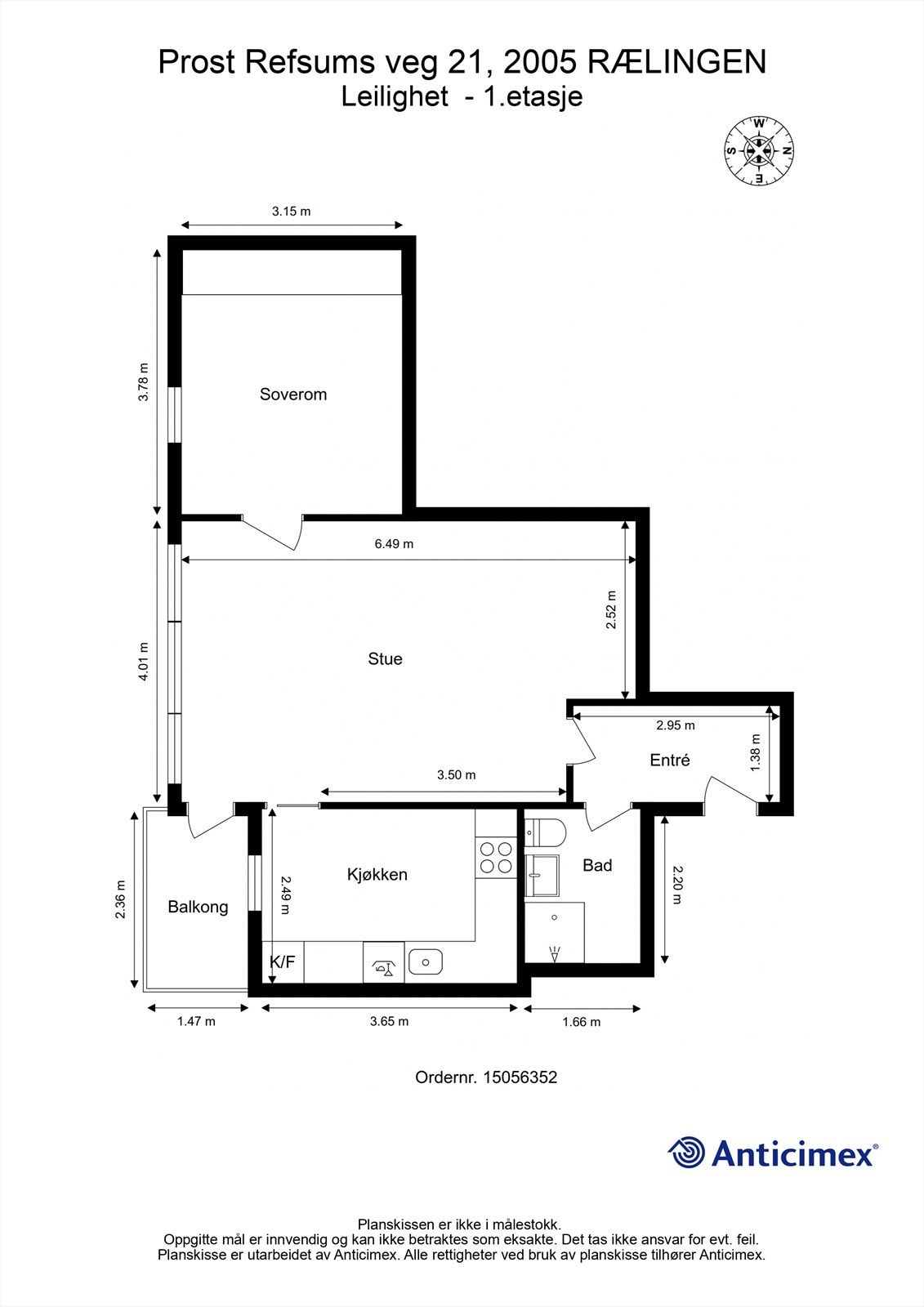 Plantegning Galleribilde