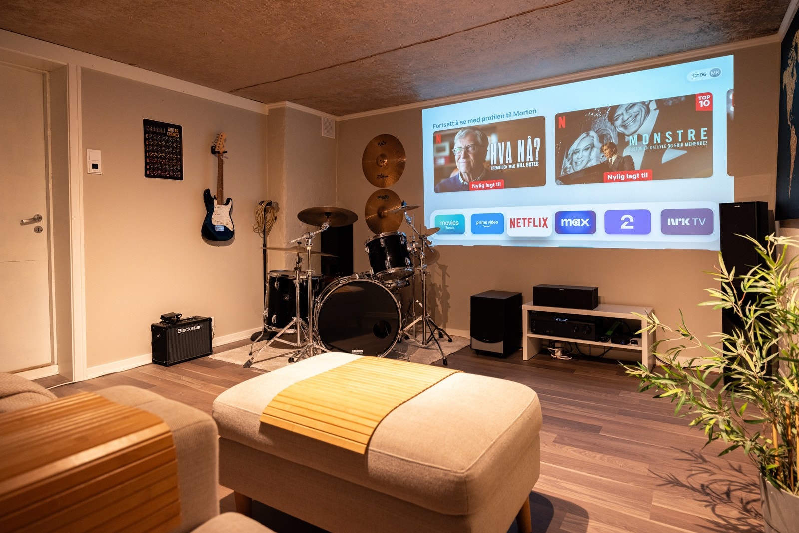 Kino/musikkrom med gulvvarme i kjeller. Galleribilde
