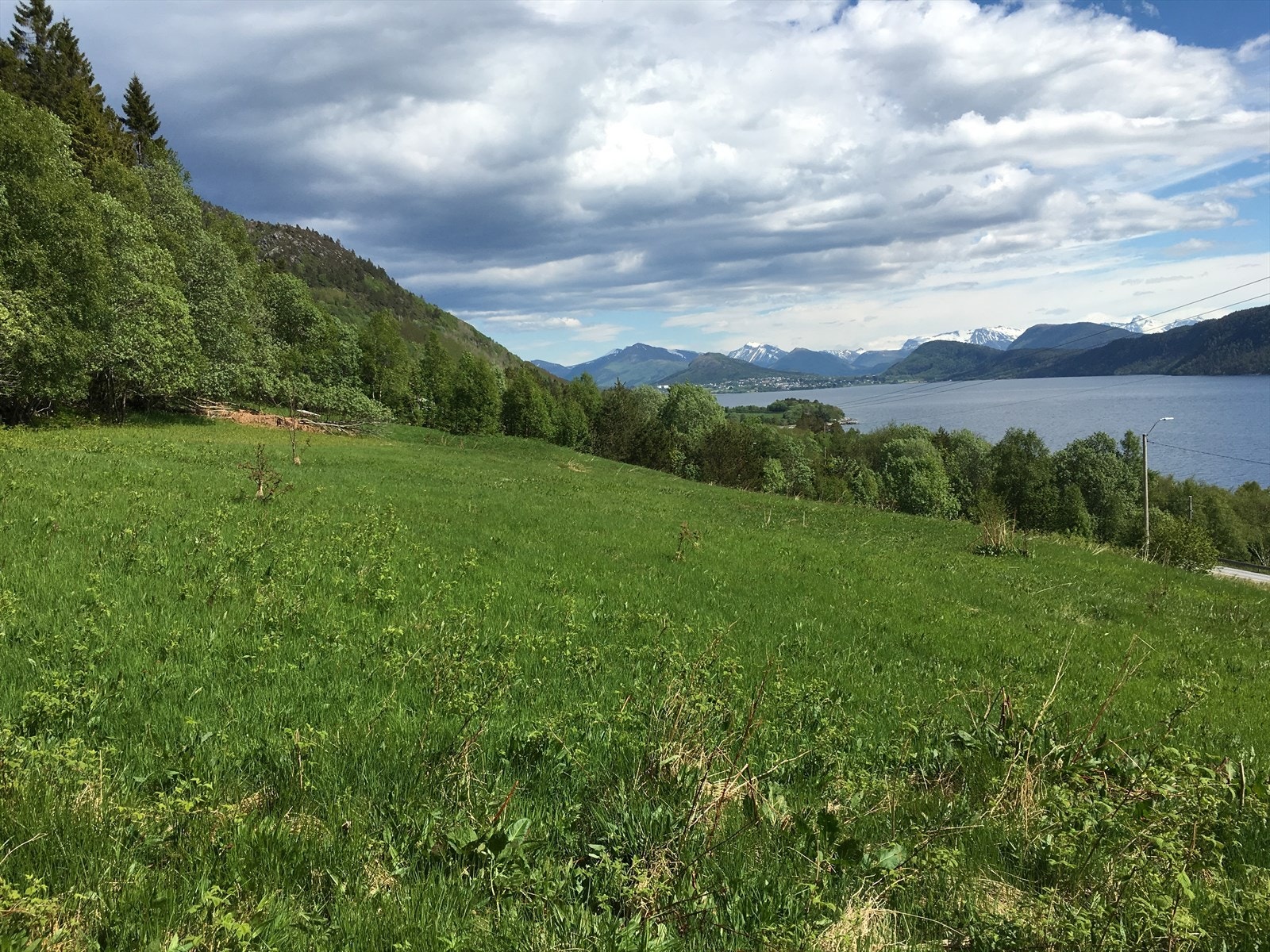 Boligområdet - utsikt mot Tennfjord Galleribilde