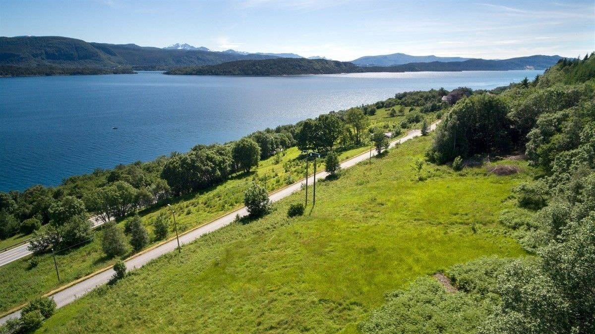 Utsikt fra boligområdet drone mot sørvest Galleribilde