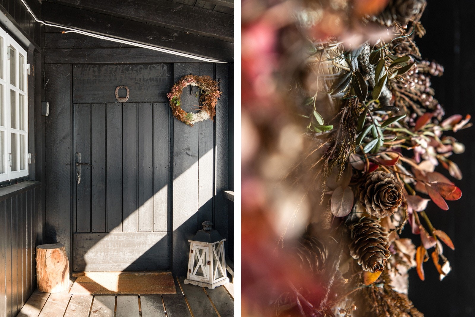 Inngangspartiet til hytta. Galleribilde