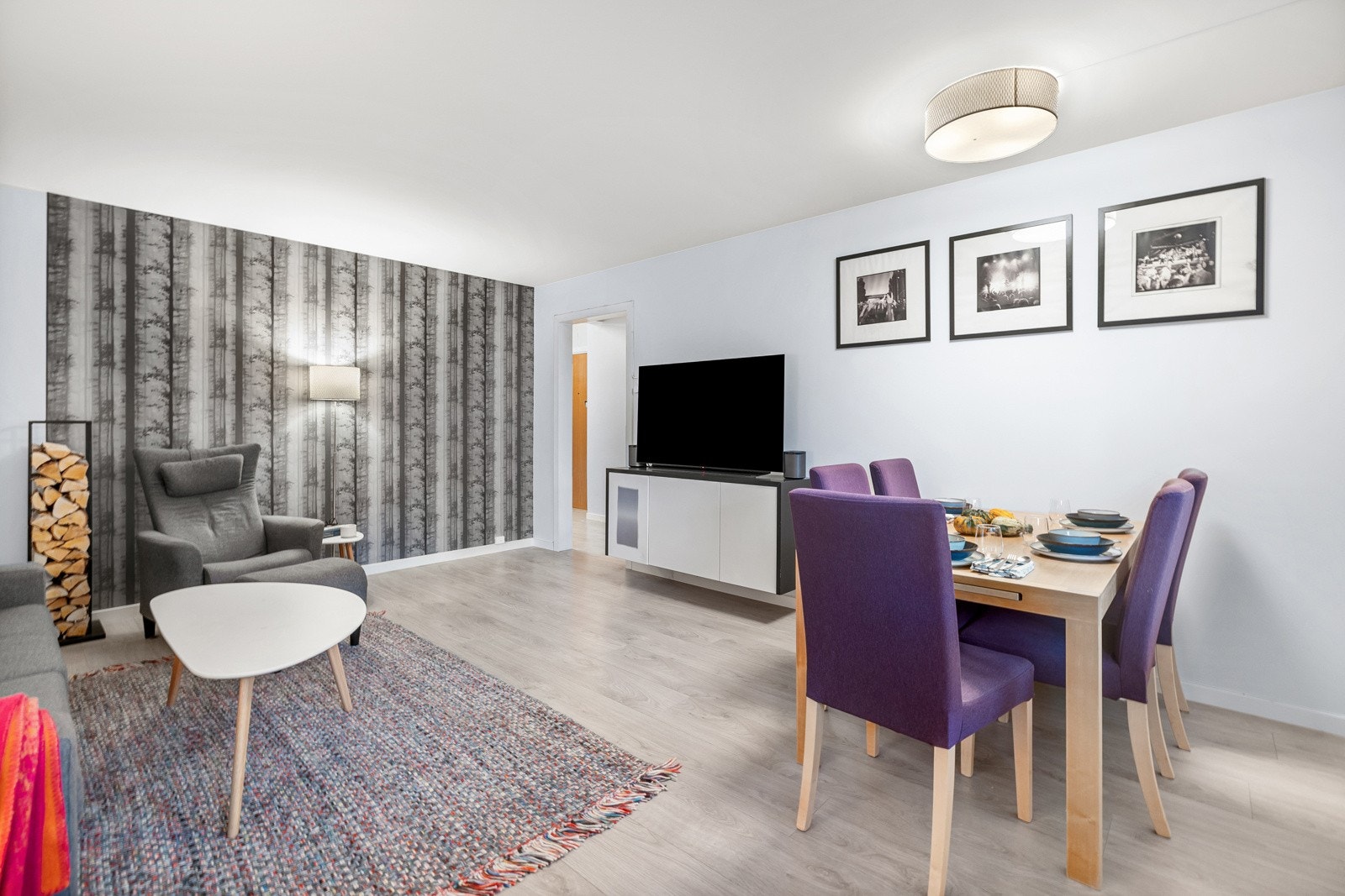 Inklusiv i felleskostnadene er det 100MB fiberlinje levert av Telia Galleribilde