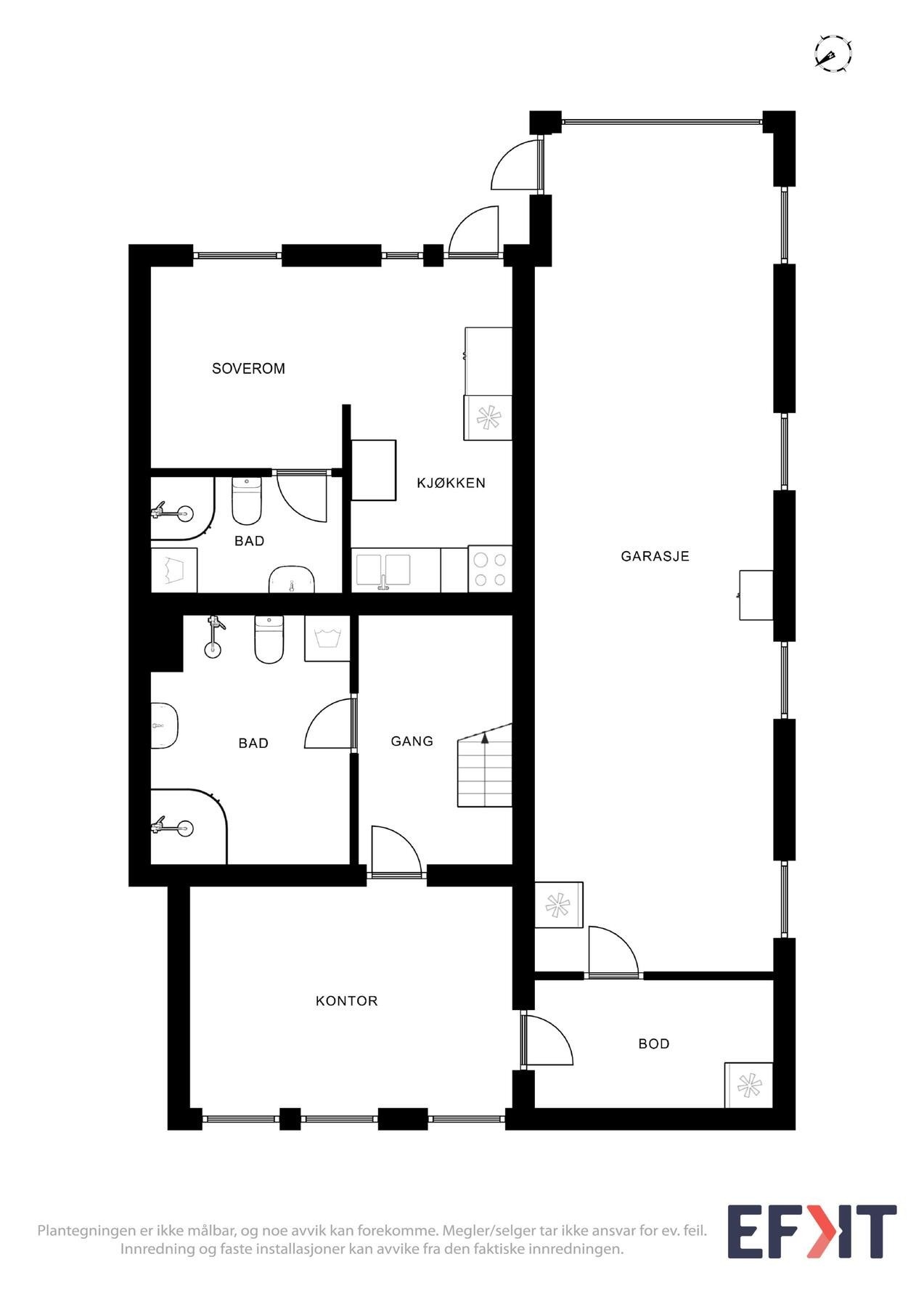 Planskisse Galleribilde